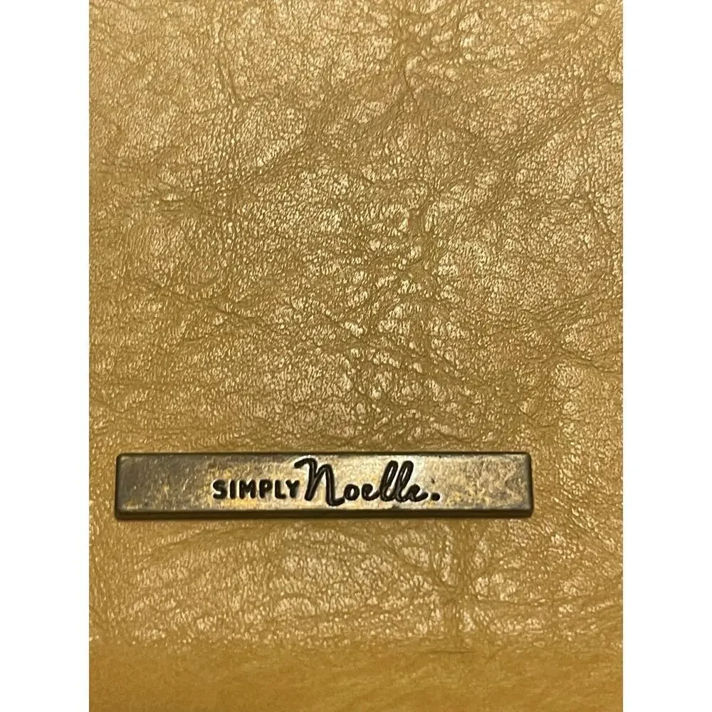 SIMPLY NOELLE Women's Crossbody Shoulder Bag Clutch Small Faux Leather Yellow - Picture 2 of 4